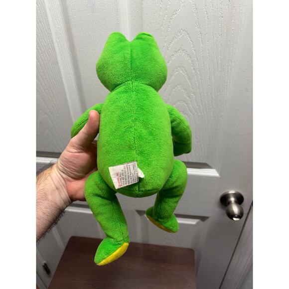 GUND Frog Flash Soft Toy Green Yellow Belly Plush Bean Bag Stuffed Animal Toad - Picture 5 of 7